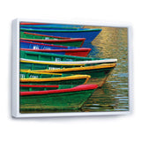 Color Boats on Phewa Lake Nepal