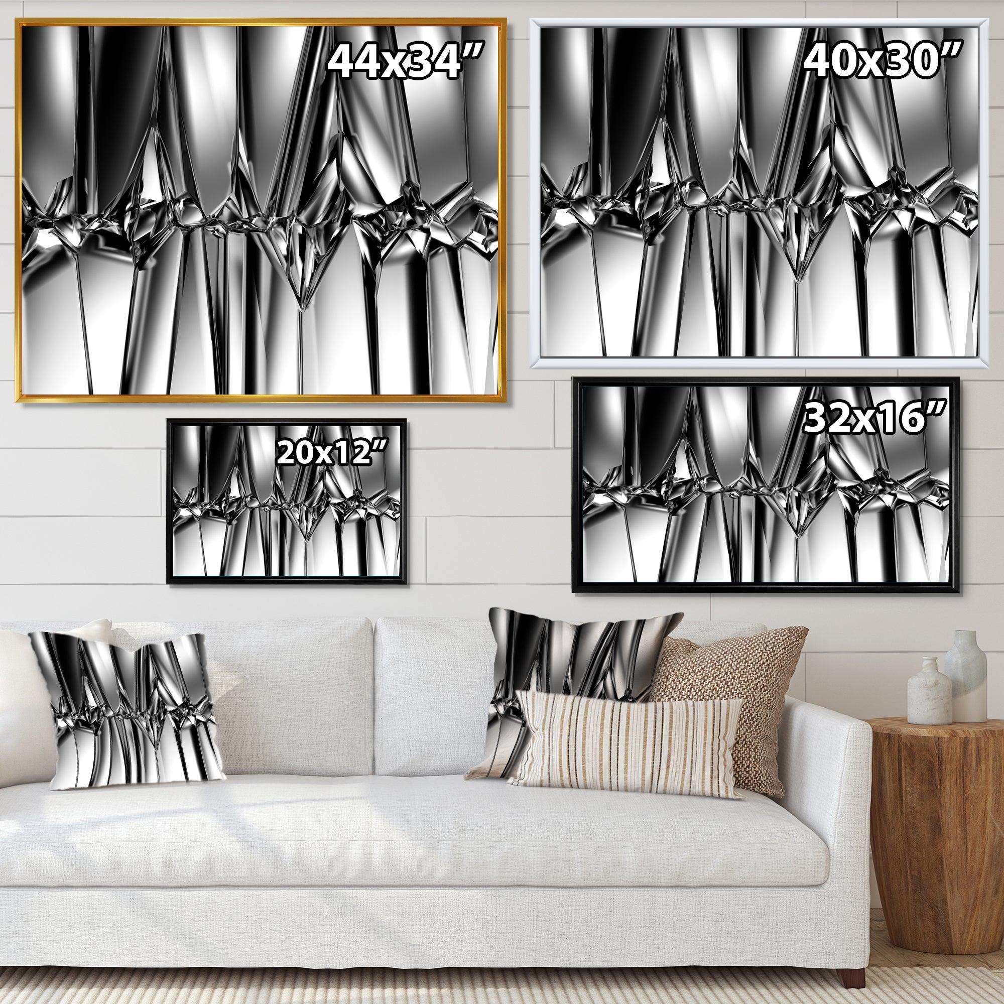 Black White Crystal Background