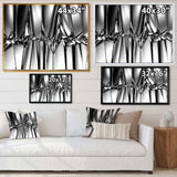 Black White Crystal Background