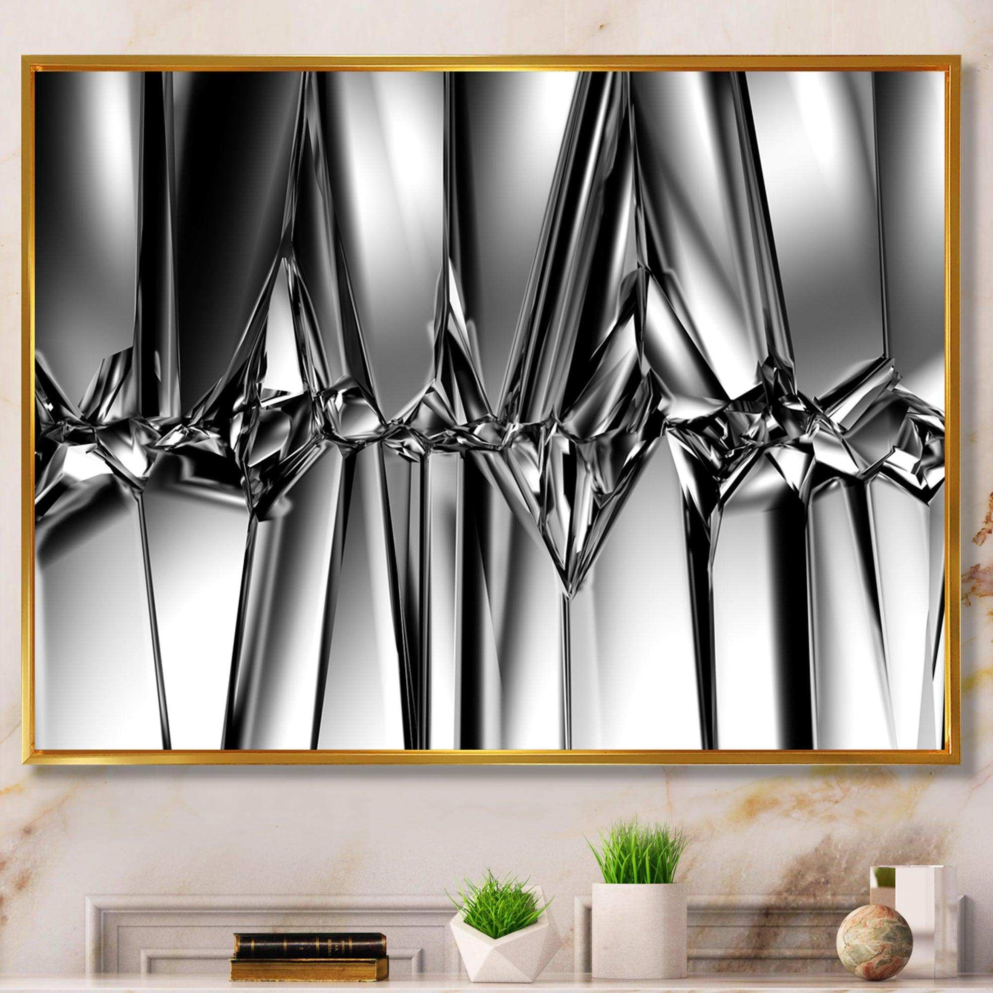 Black White Crystal Background