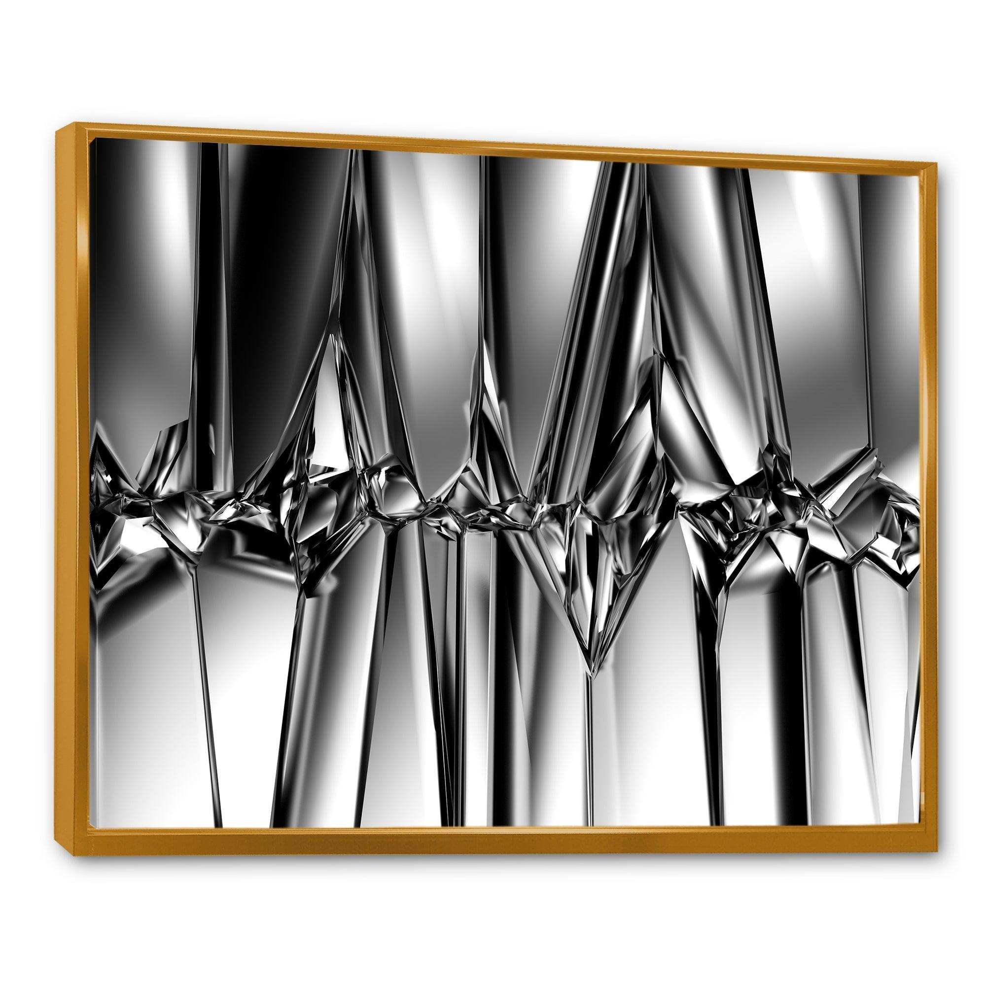 Black White Crystal Background