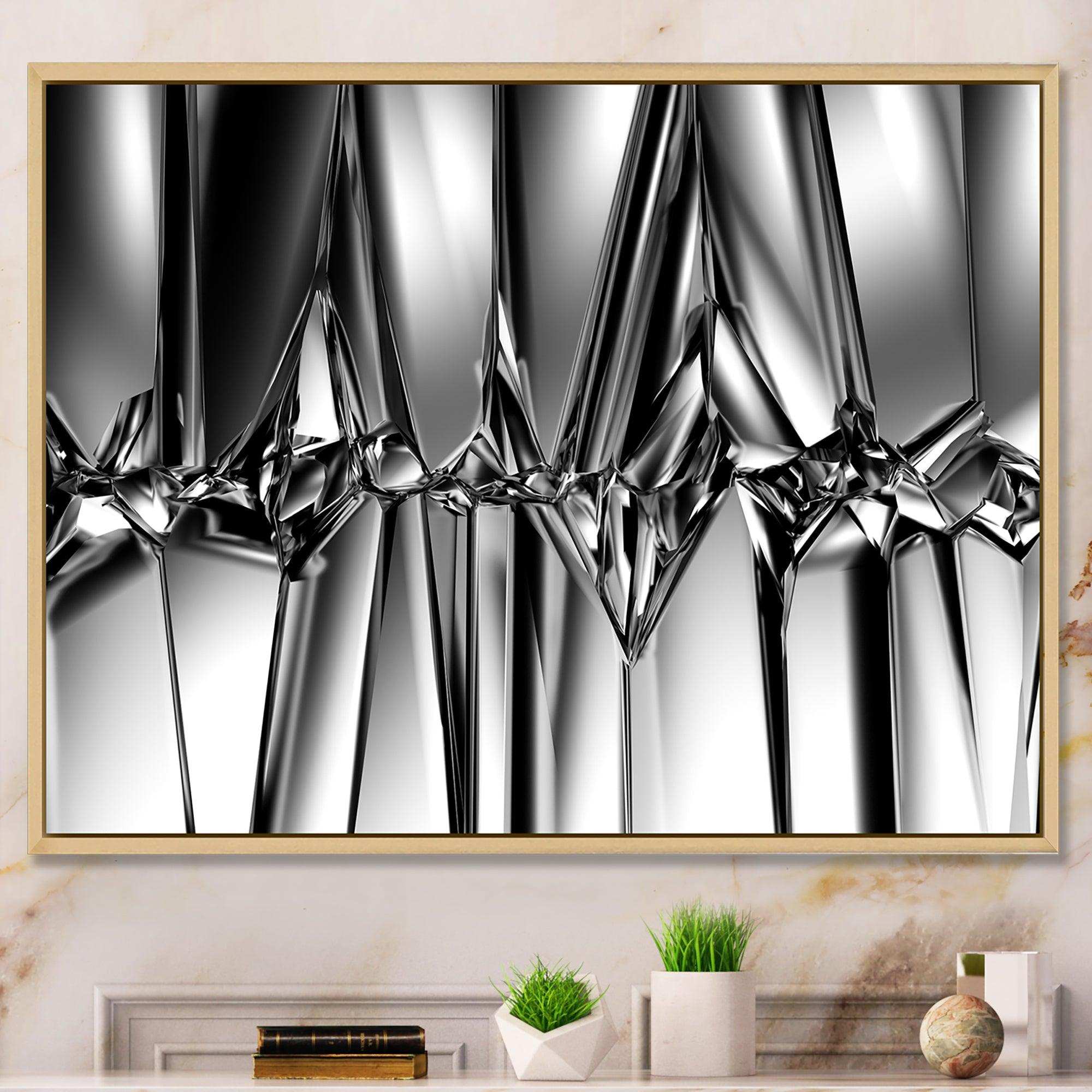 Black White Crystal Background