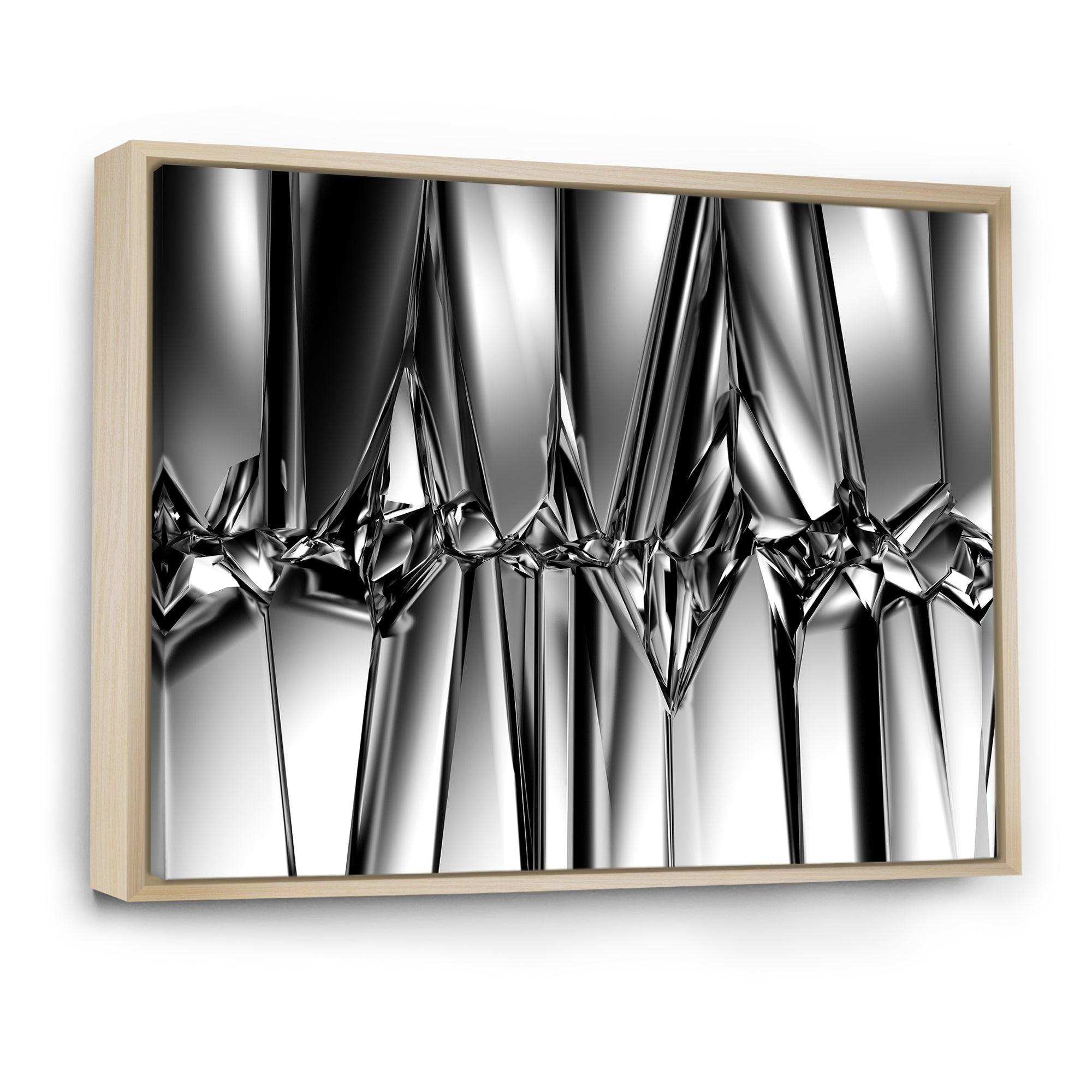 Black White Crystal Background