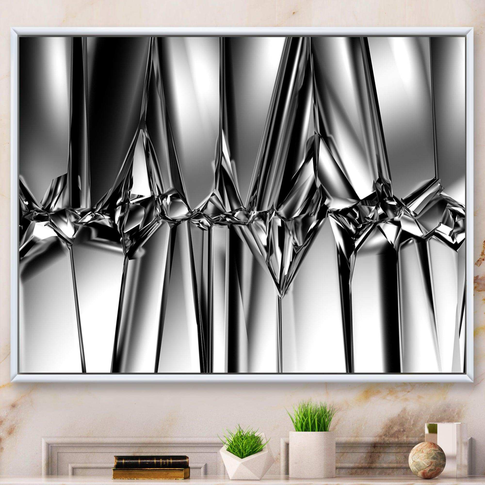 Black White Crystal Background