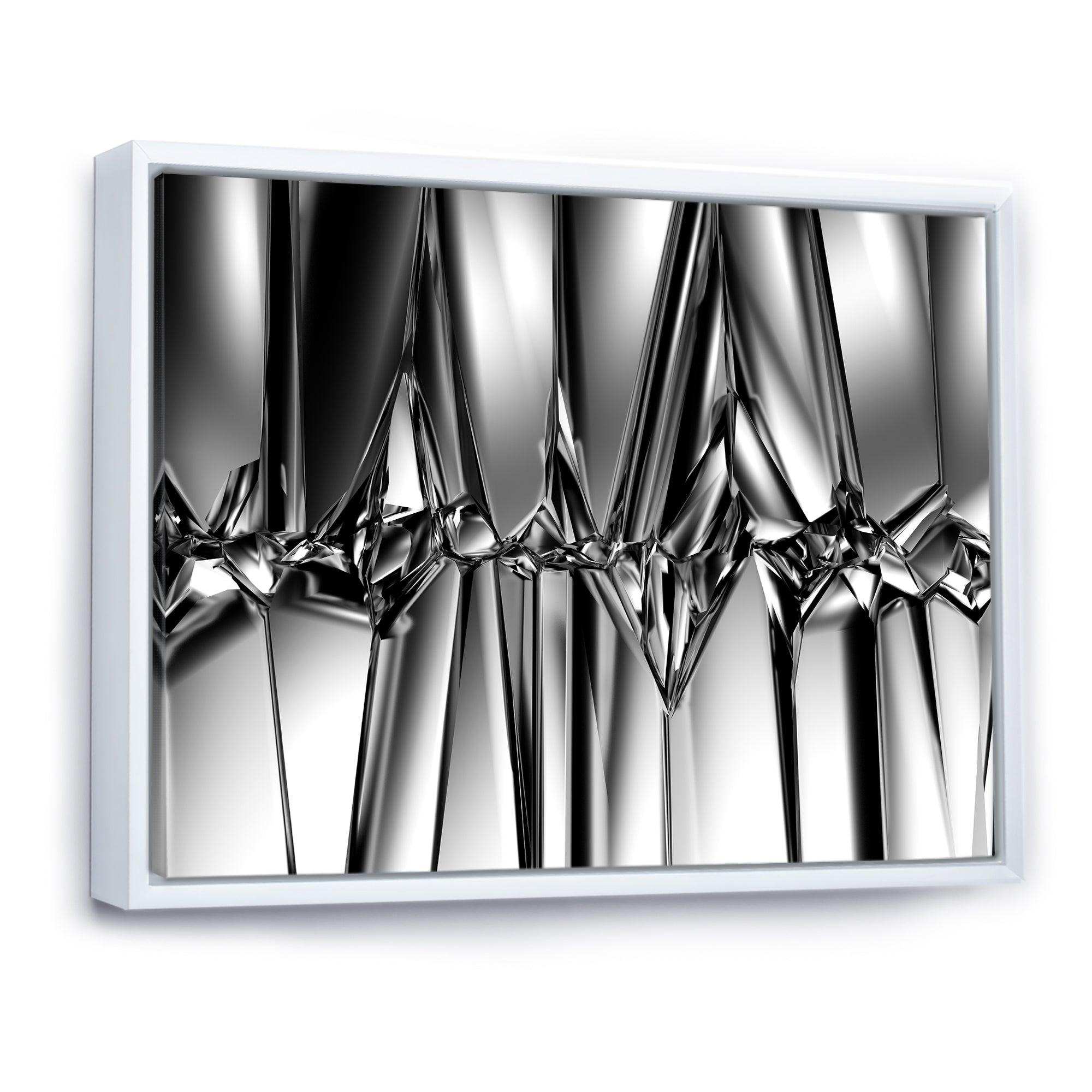 Black White Crystal Background