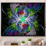 Multi Color Fractal Stained Glass