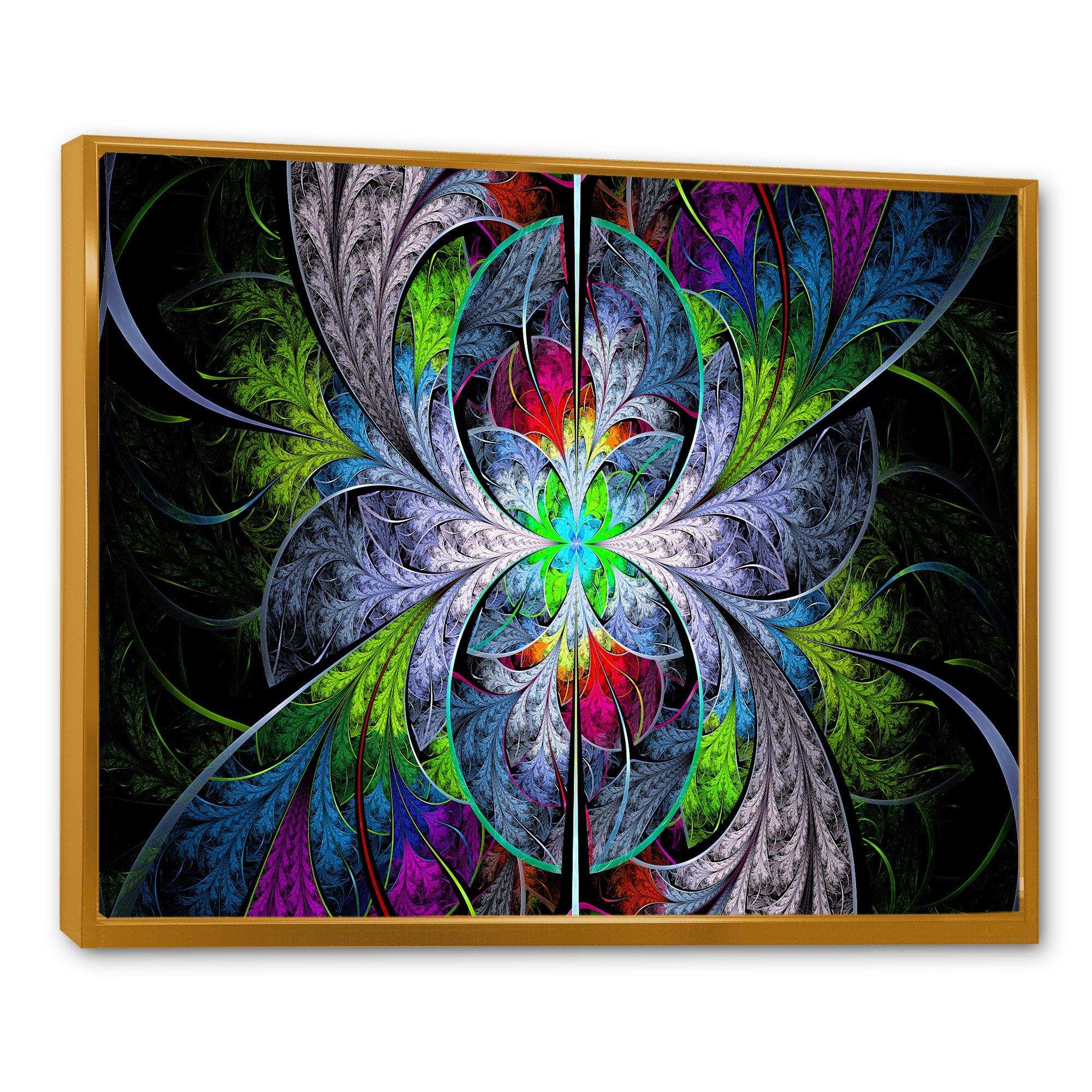 Multi Color Fractal Stained Glass