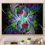 Multi Color Fractal Stained Glass