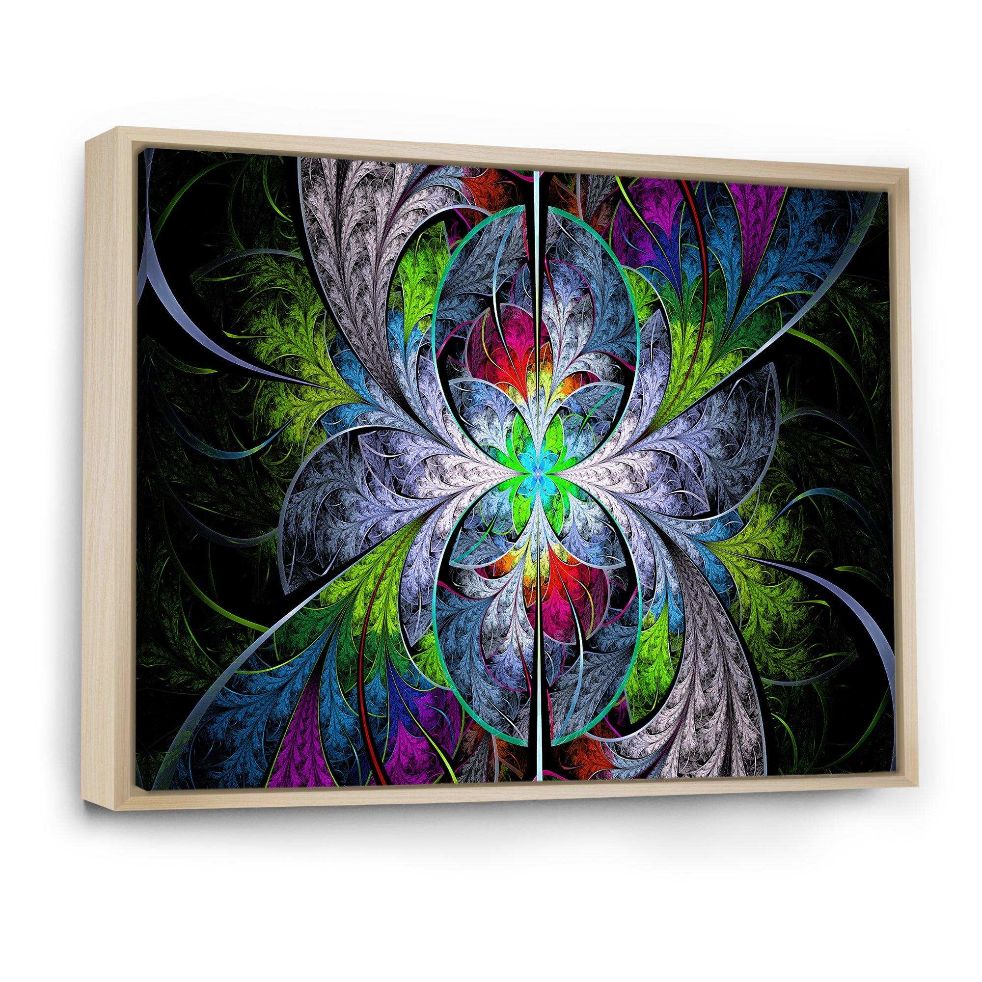 Multi Color Fractal Stained Glass