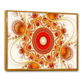 Orange Fractal Pattern with Circles