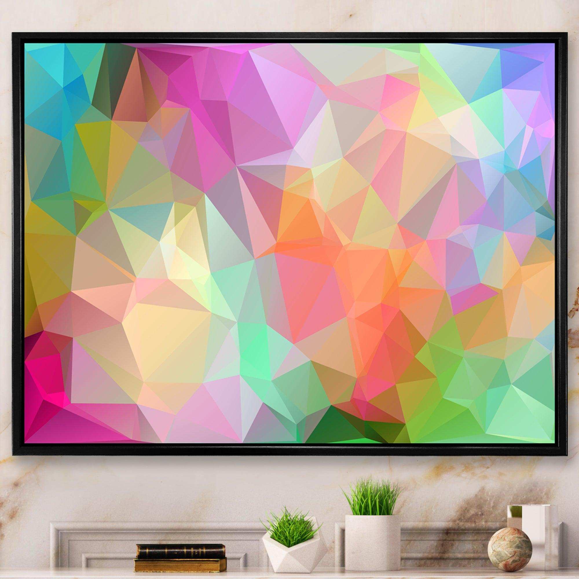Multi Color Polygonal Mosaic Pattern