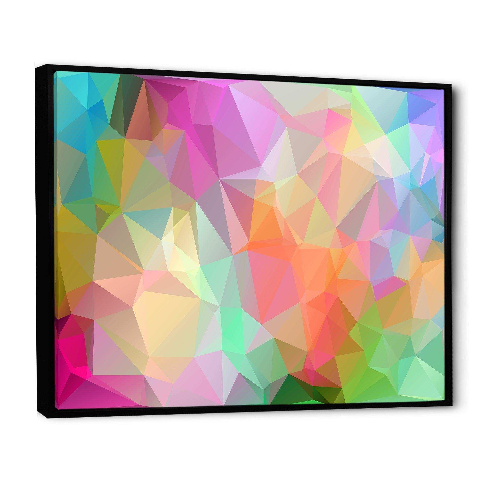 Multi Color Polygonal Mosaic Pattern