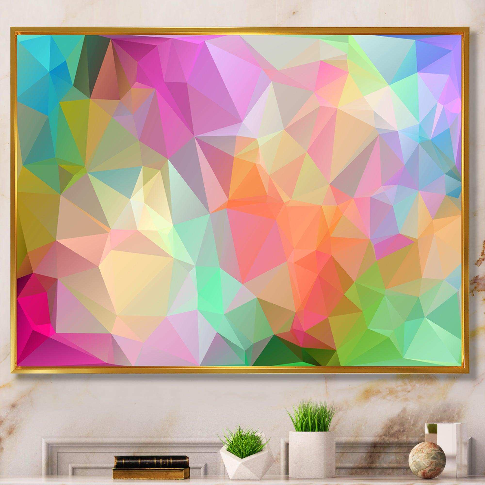 Multi Color Polygonal Mosaic Pattern