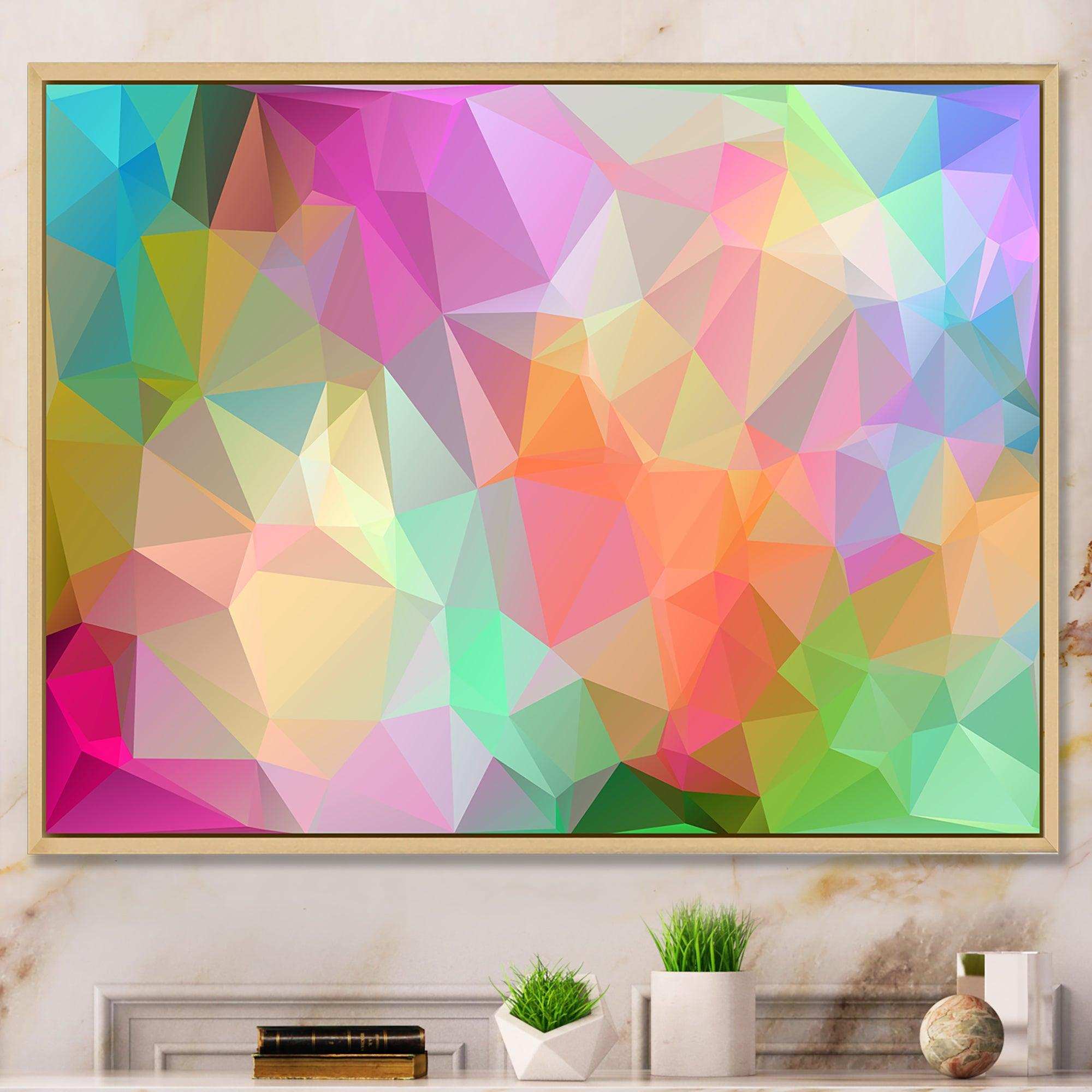 Multi Color Polygonal Mosaic Pattern