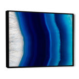 Stone of blue agate crystal