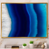 Stone of blue agate crystal