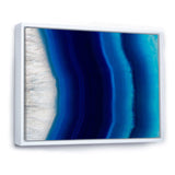 Stone of blue agate crystal