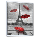 Flying Umbrella with Eiffel Tower