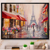 Lovers in Paris Eiffel Tower