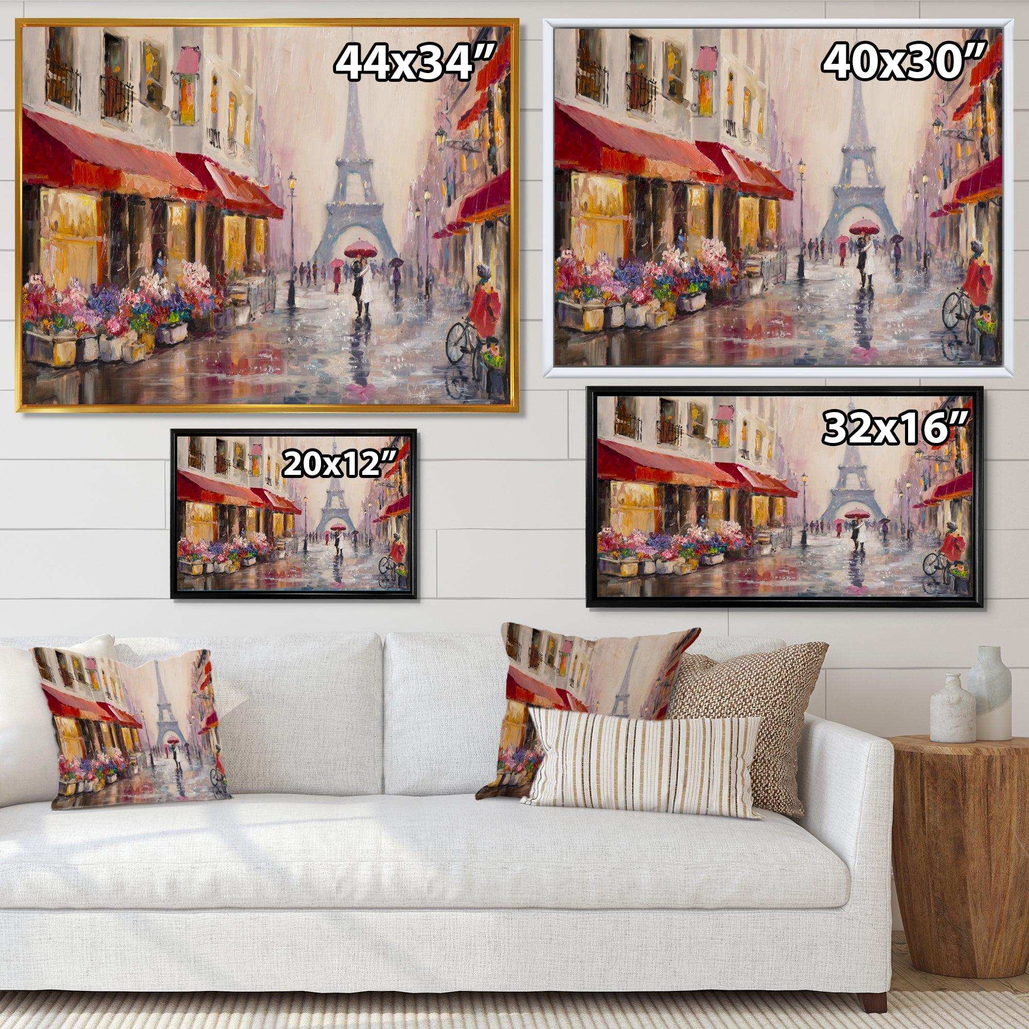 Lovers in Paris Eiffel Tower