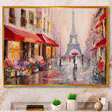 Lovers in Paris Eiffel Tower