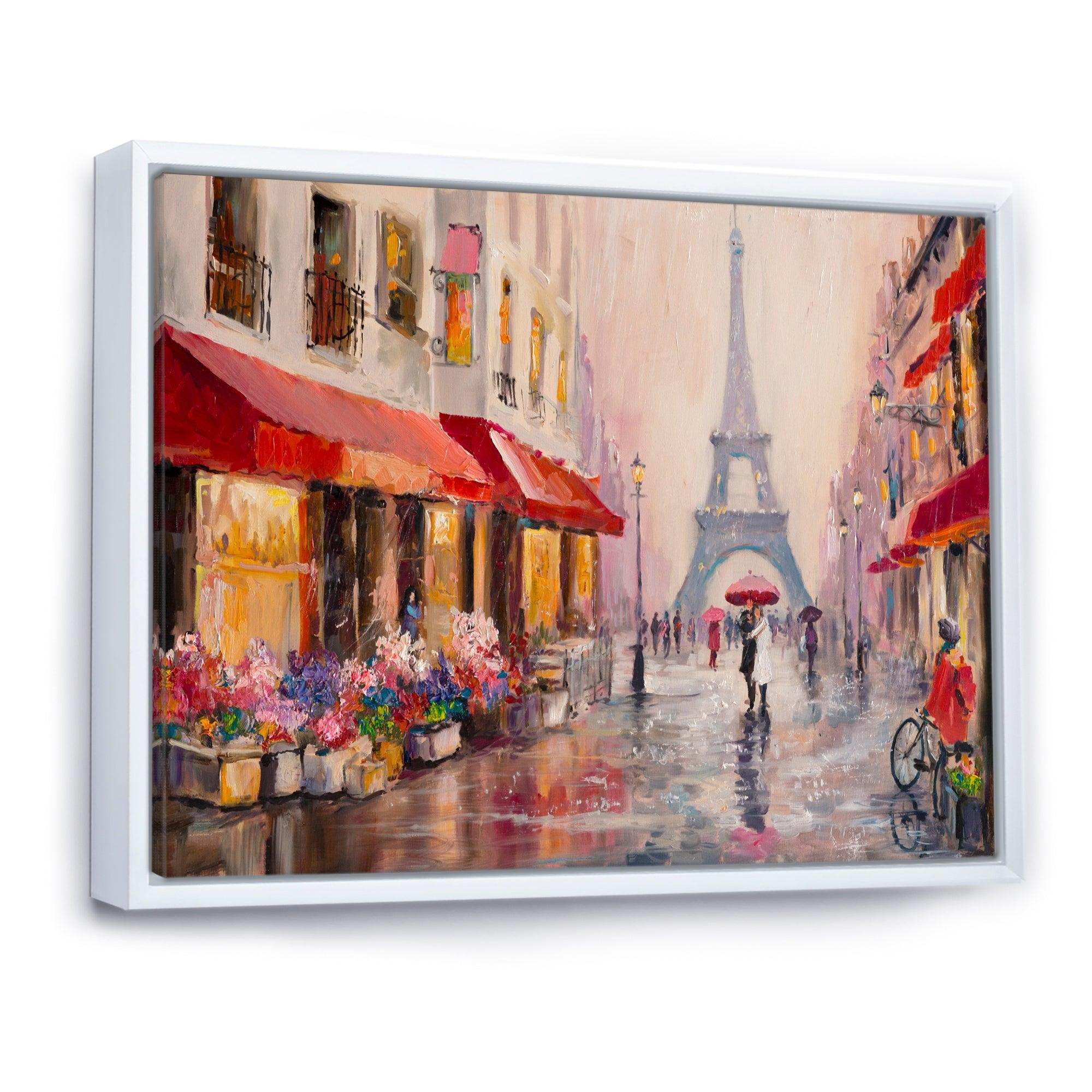 Lovers in Paris Eiffel Tower