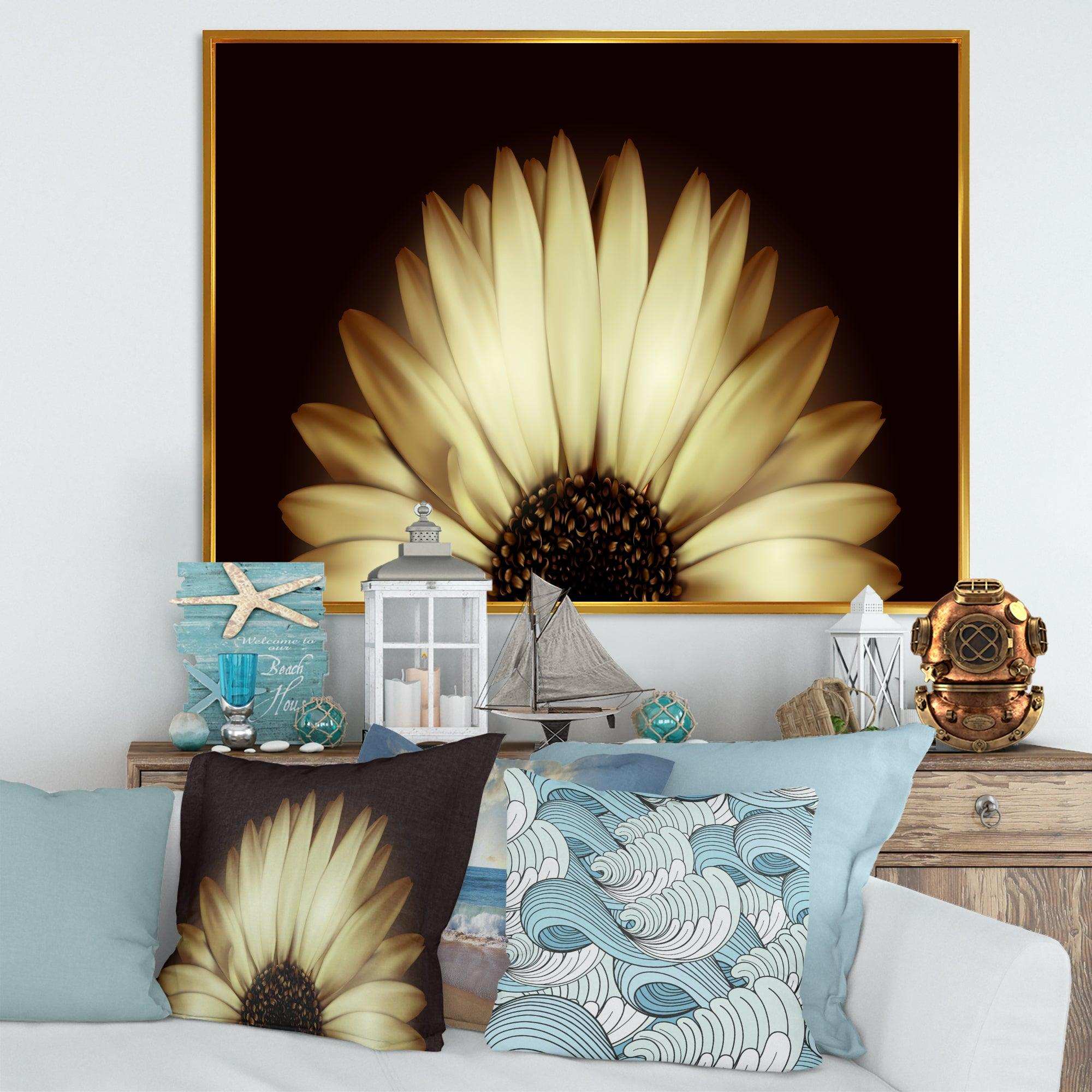 Sunflower in Black background