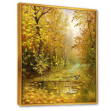 Pathway in Beautiful Autumn Forest