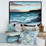 Ocean Waves at Seashore