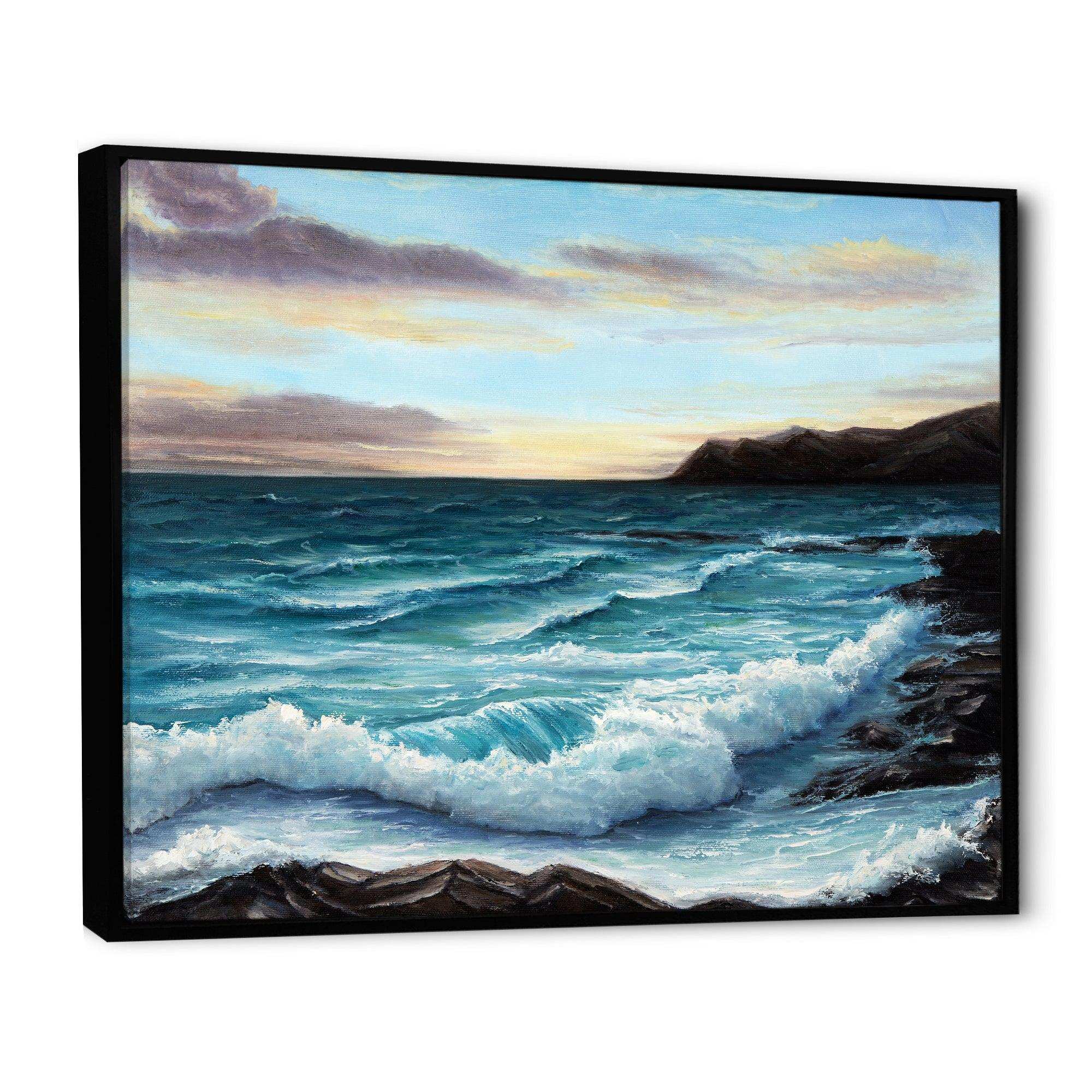 Ocean Waves at Seashore