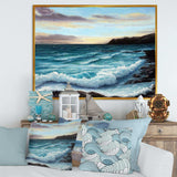 Ocean Waves at Seashore