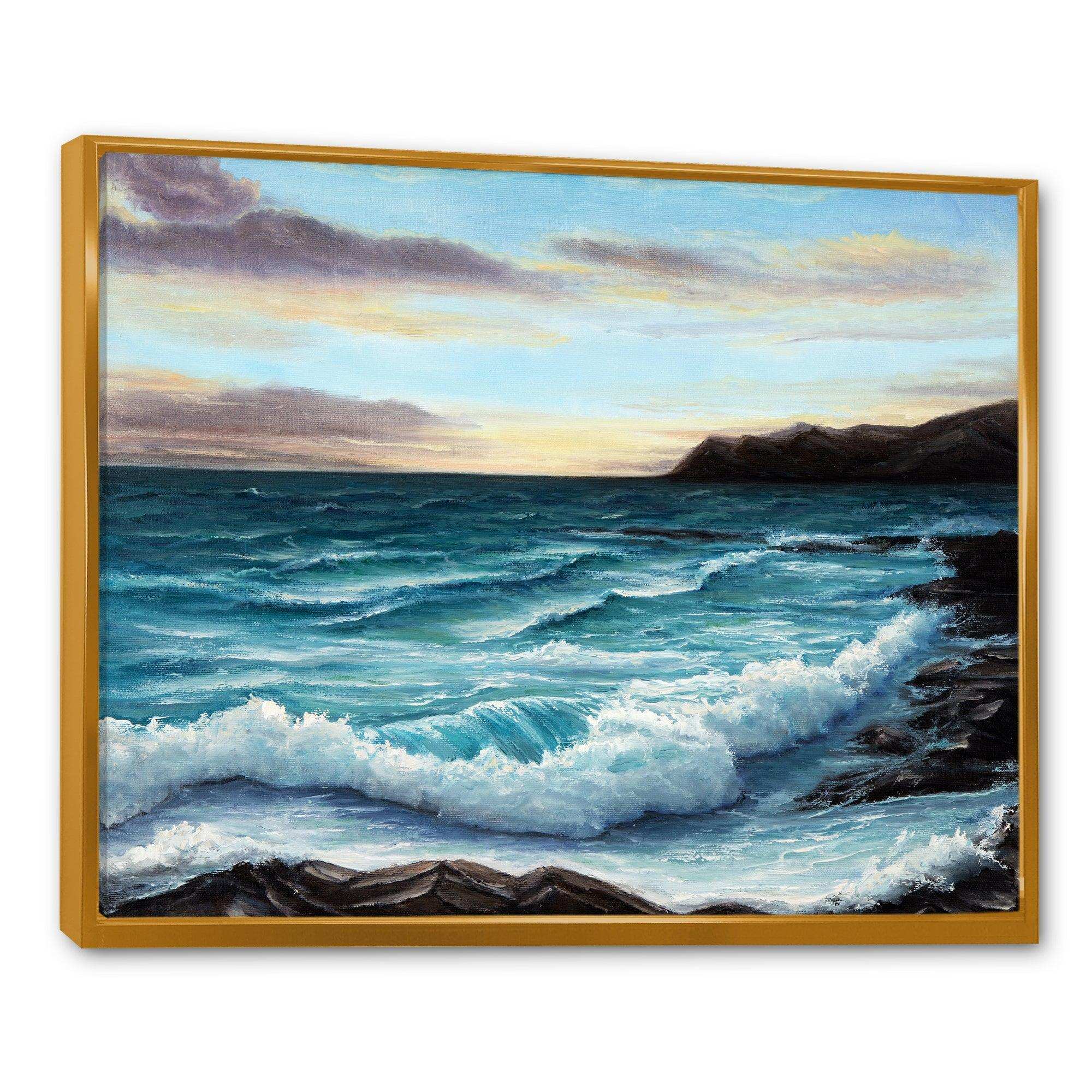 Ocean Waves at Seashore