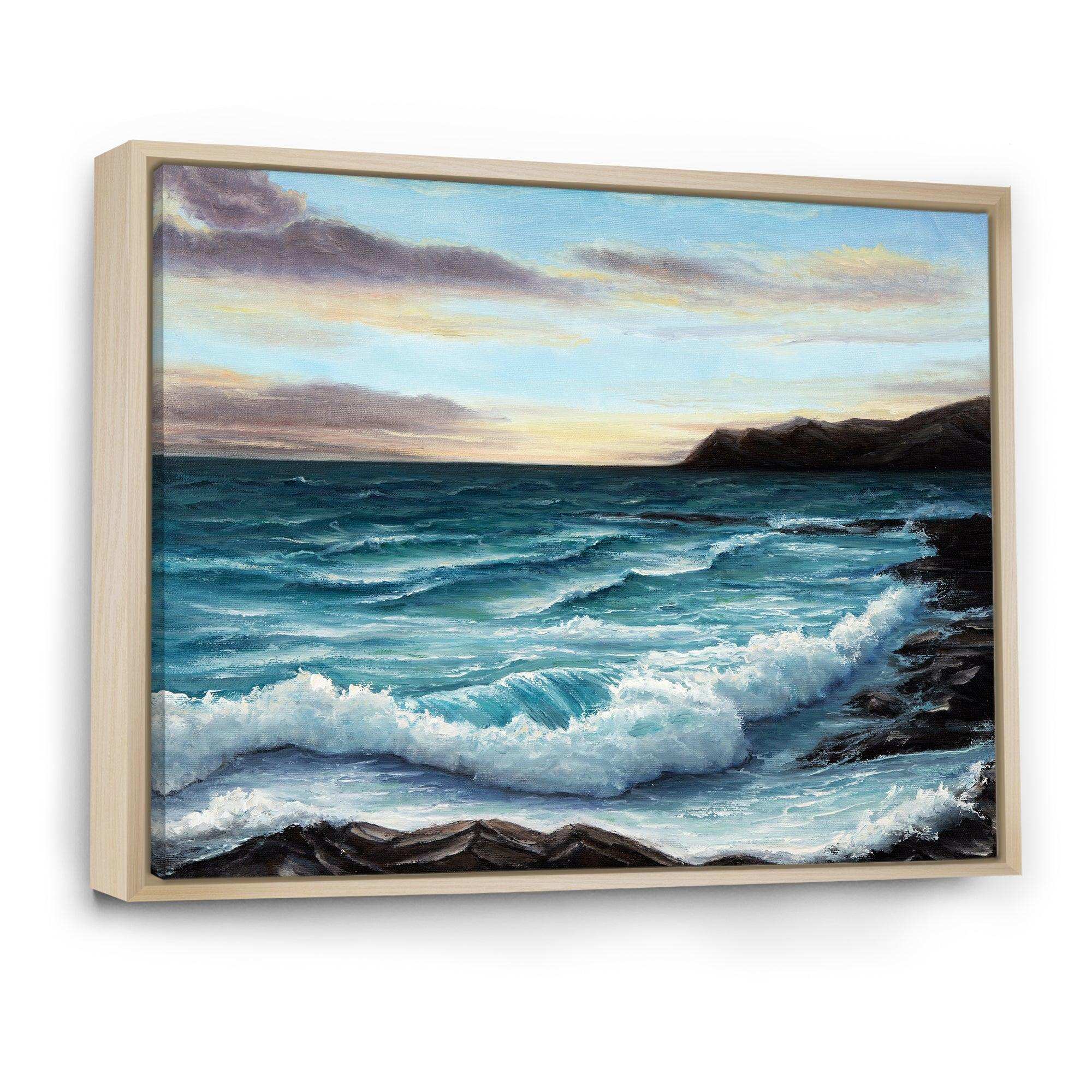 Ocean Waves at Seashore