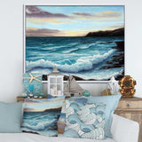 Ocean Waves at Seashore
