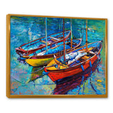 Three Fishing Boat Oil Painting