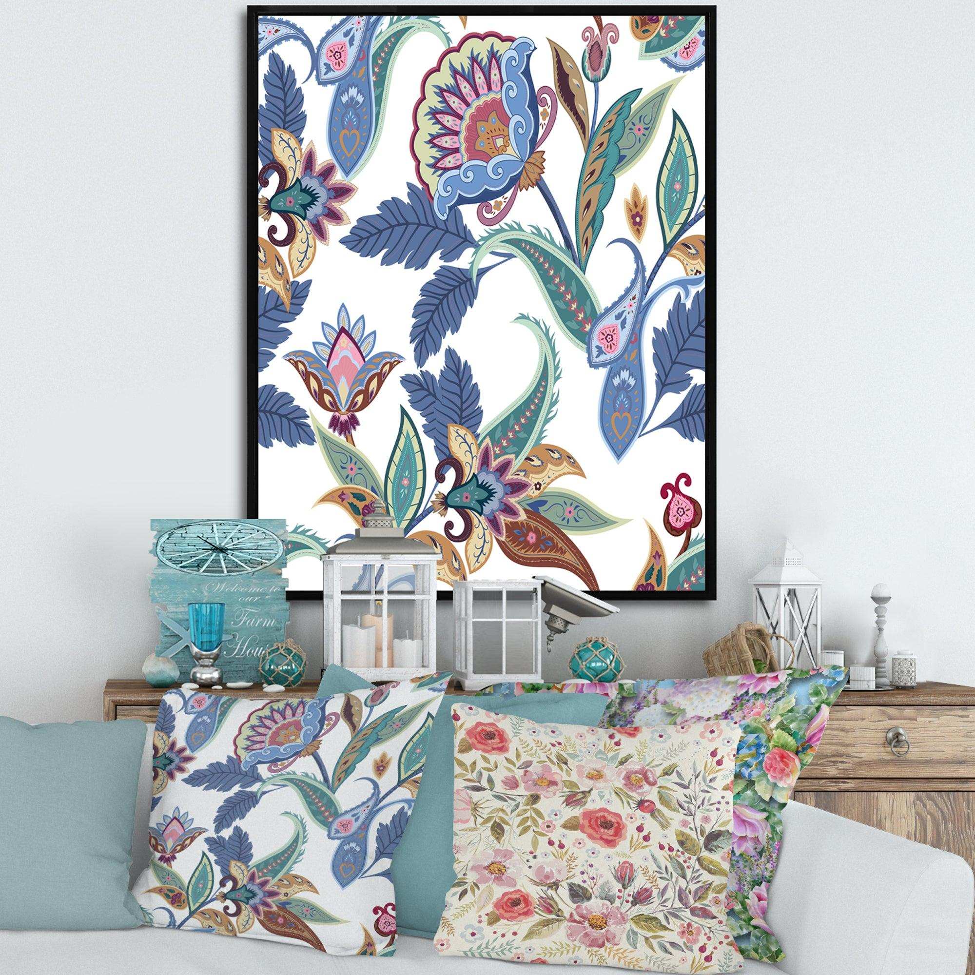 Fantasy Flowers Paisley Pattern