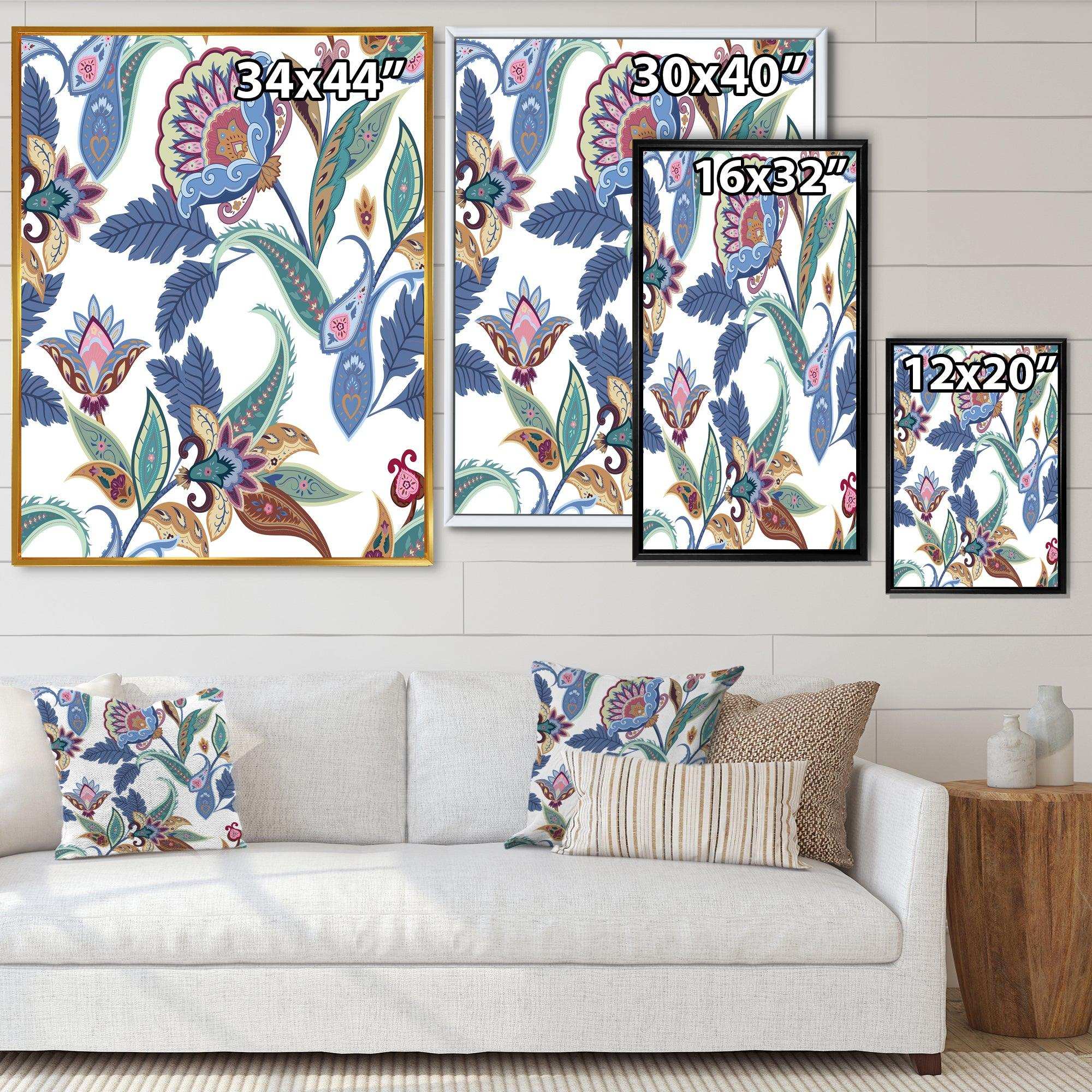 Fantasy Flowers Paisley Pattern