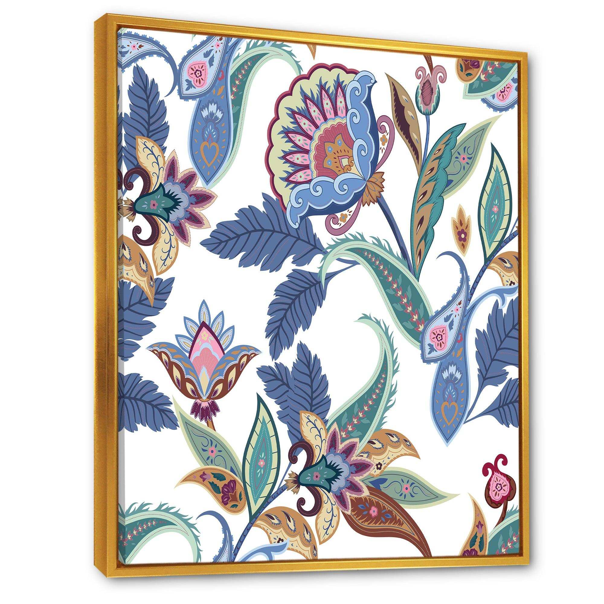 Fantasy Flowers Paisley Pattern