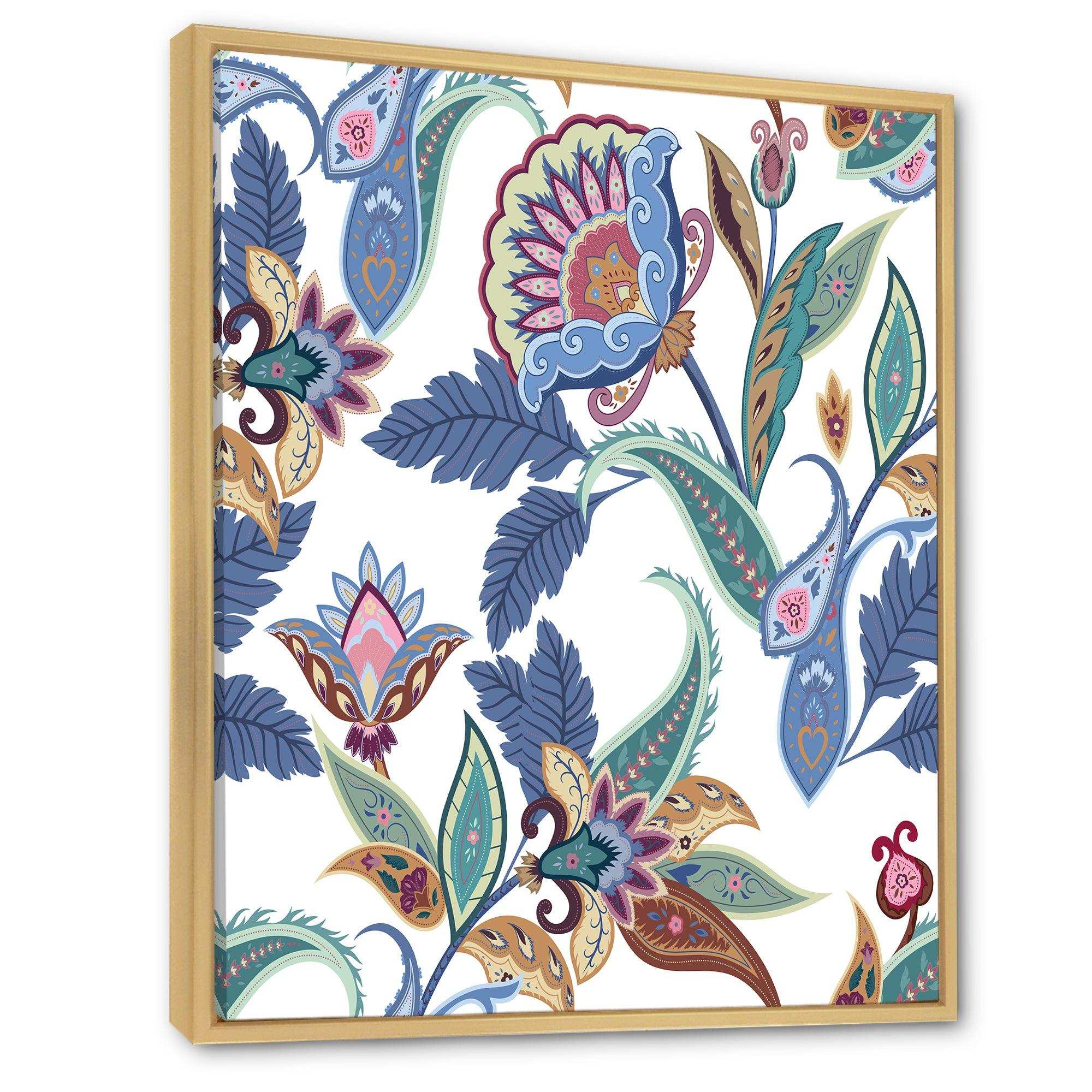 Fantasy Flowers Paisley Pattern