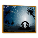 Christmas Nativity Scene with Three Wise Men
