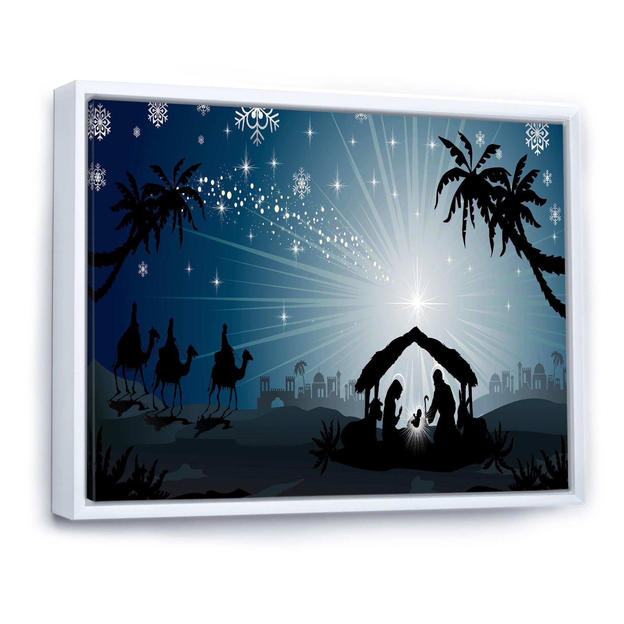 Christmas Nativity Scene with Three Wise Men