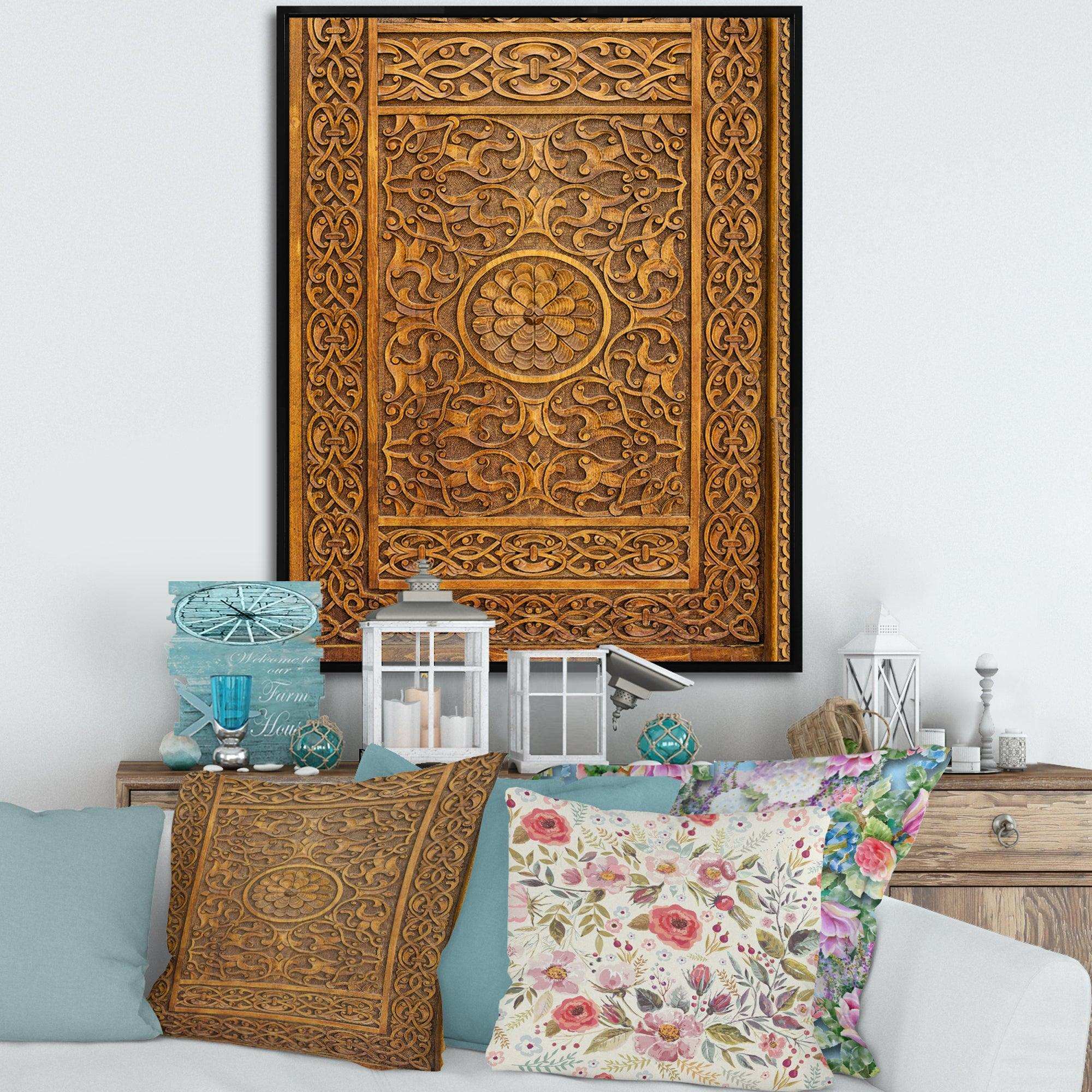 Old Carved Wooden Door