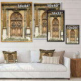 Old Wooden Door With Carvings in Paris, France