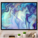 Marbled Colours in Shades of Turquoise and Purple