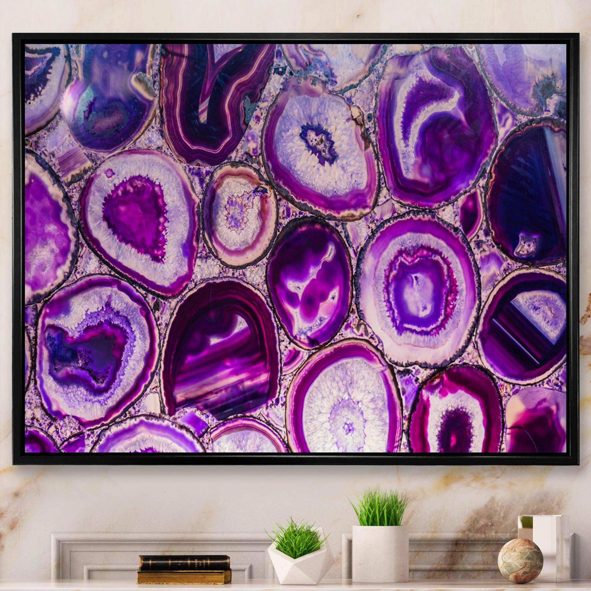Violet Agate geode