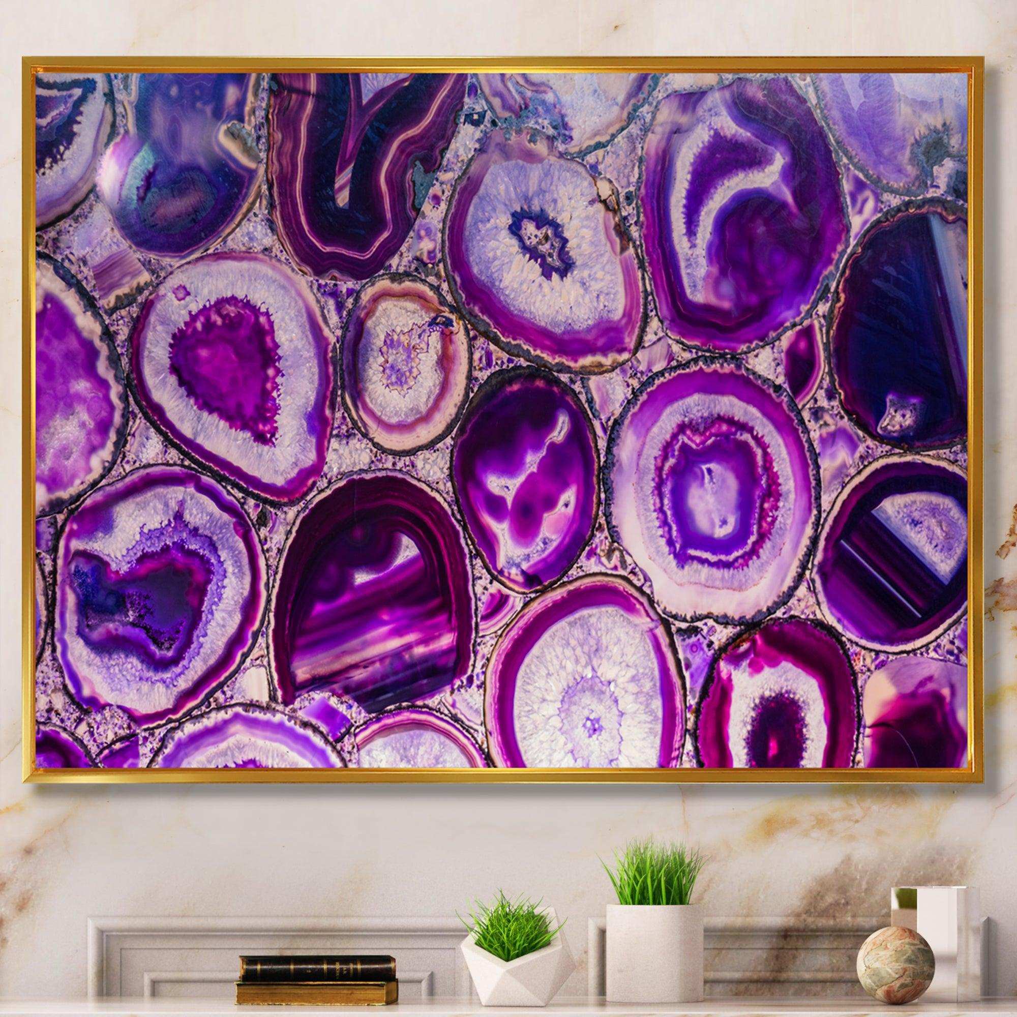 Violet Agate geode