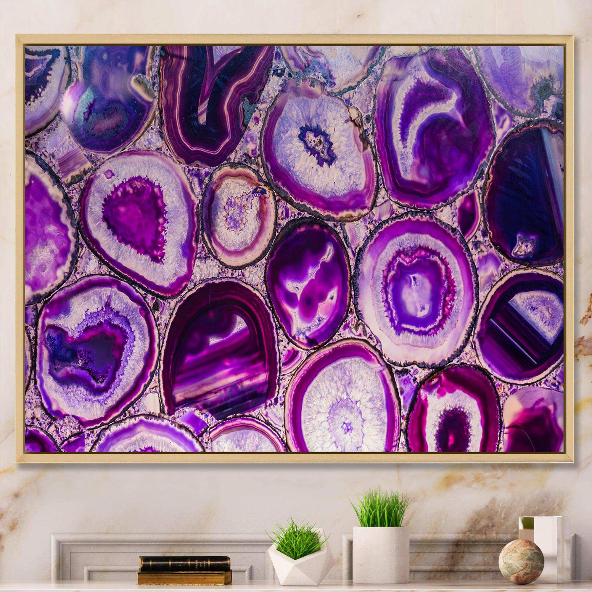 Violet Agate geode