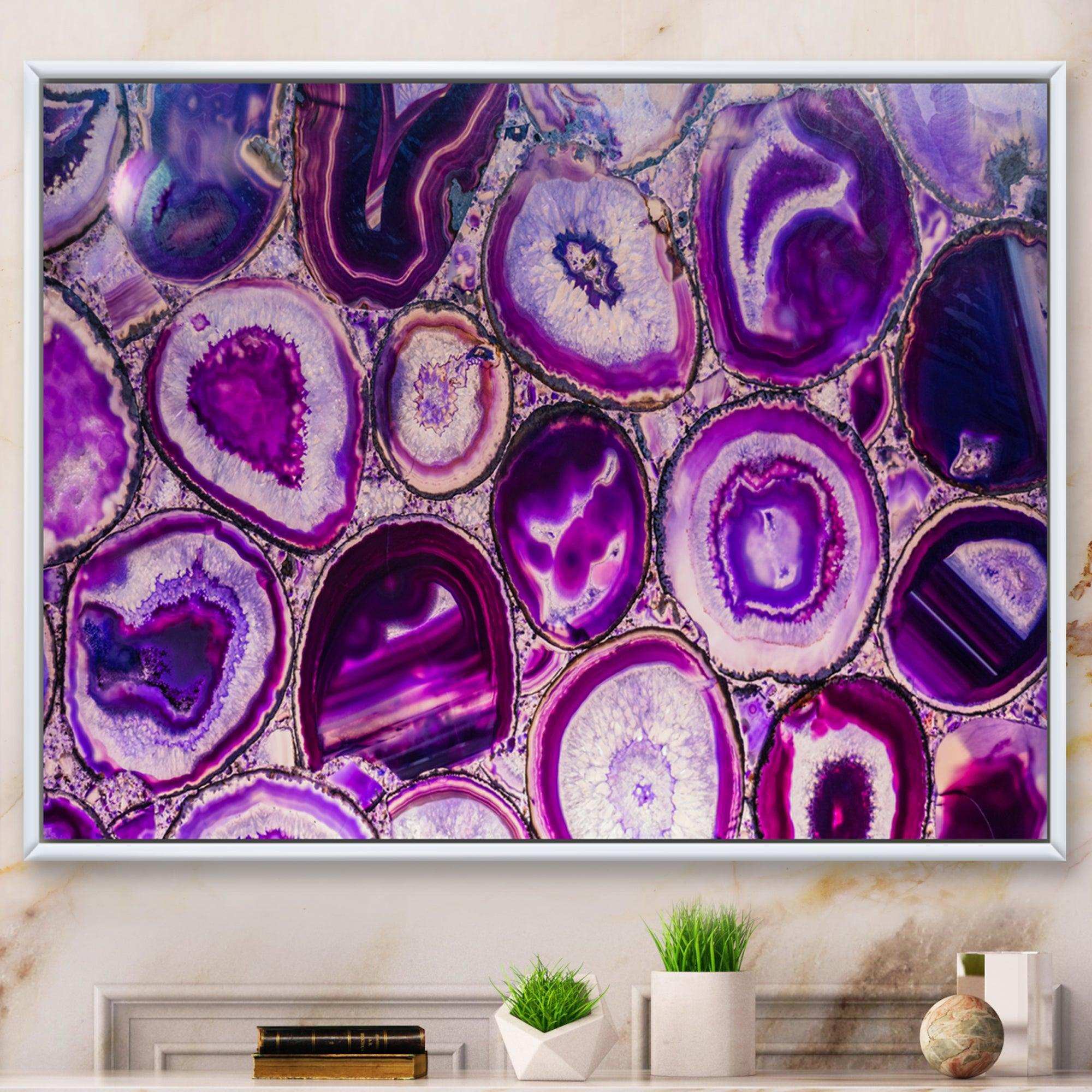 Violet Agate geode