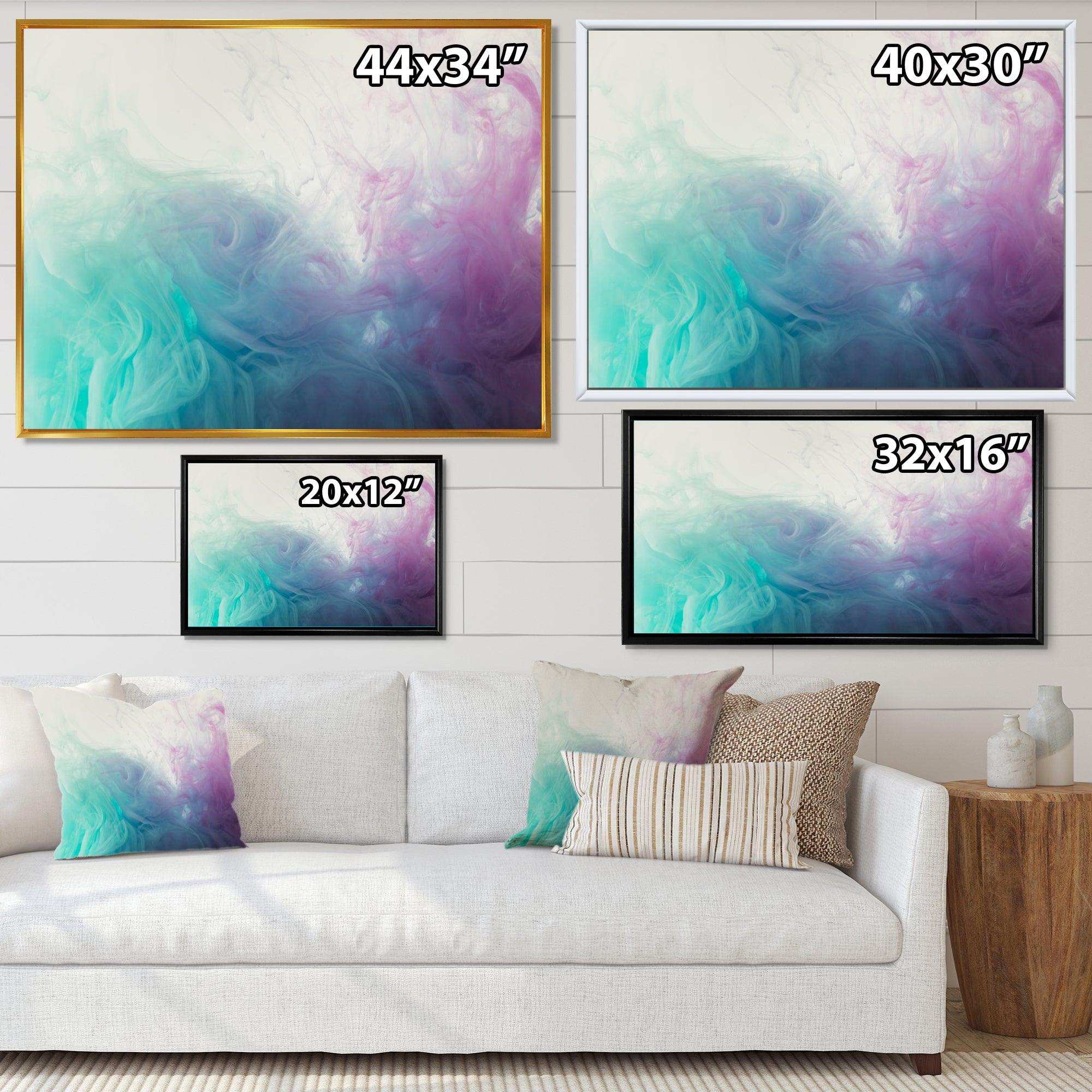 Cyan, Blue and Pink water in Ink Composition