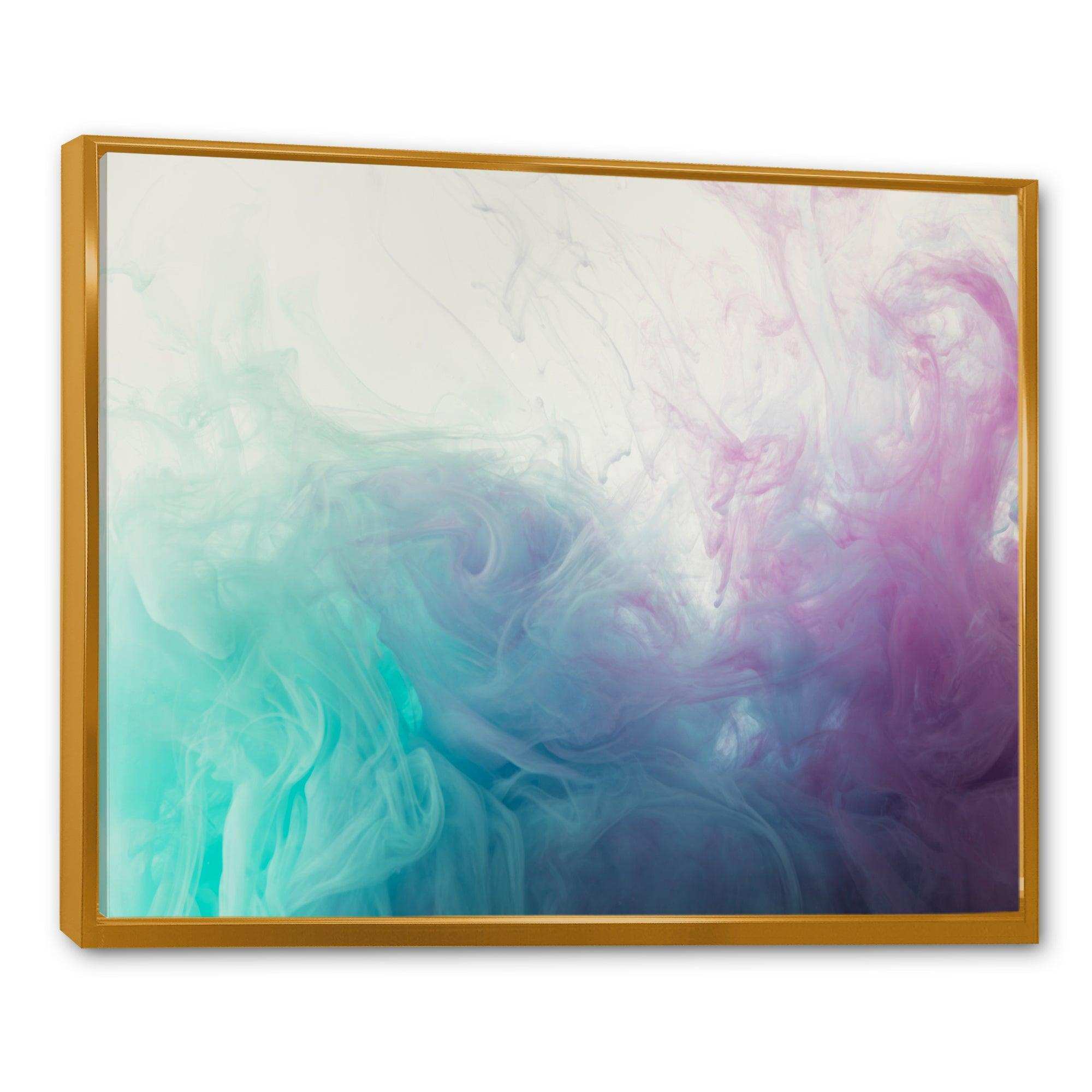 Cyan, Blue and Pink water in Ink Composition